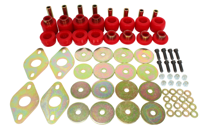 Nissan Titan Bushing Kits - Energy Suspension - Body Mount Set - Red - `04-`15